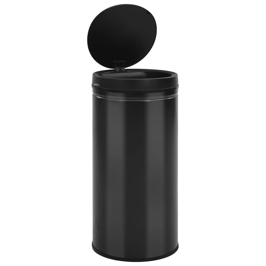 Odpadkový koš s automatickým senzorem 70 l uhlíková ocel černý