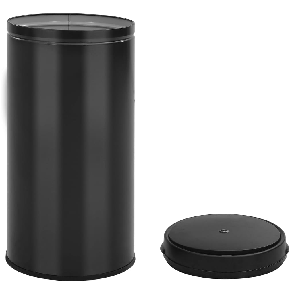 Odpadkový koš s automatickým senzorem 70 l uhlíková ocel černý