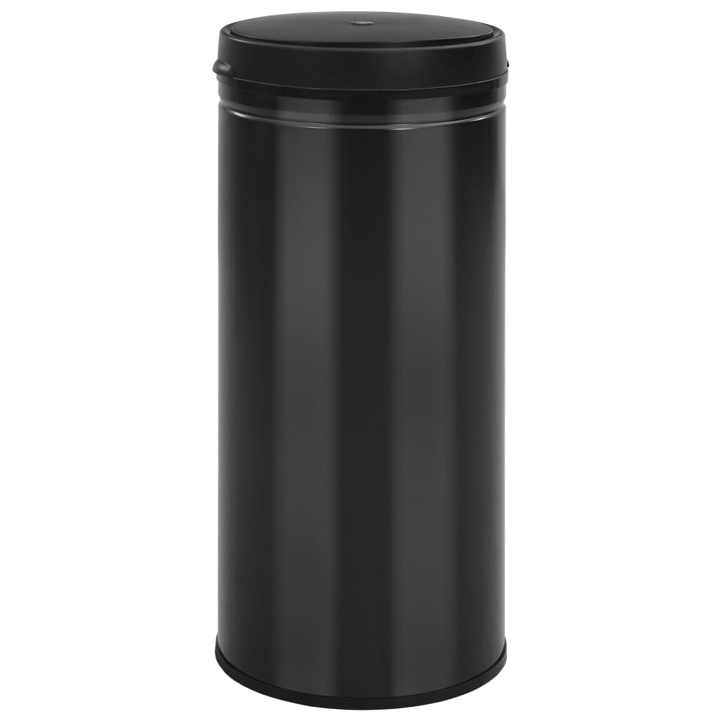 Odpadkový koš s automatickým senzorem 80 l uhlíková ocel černý