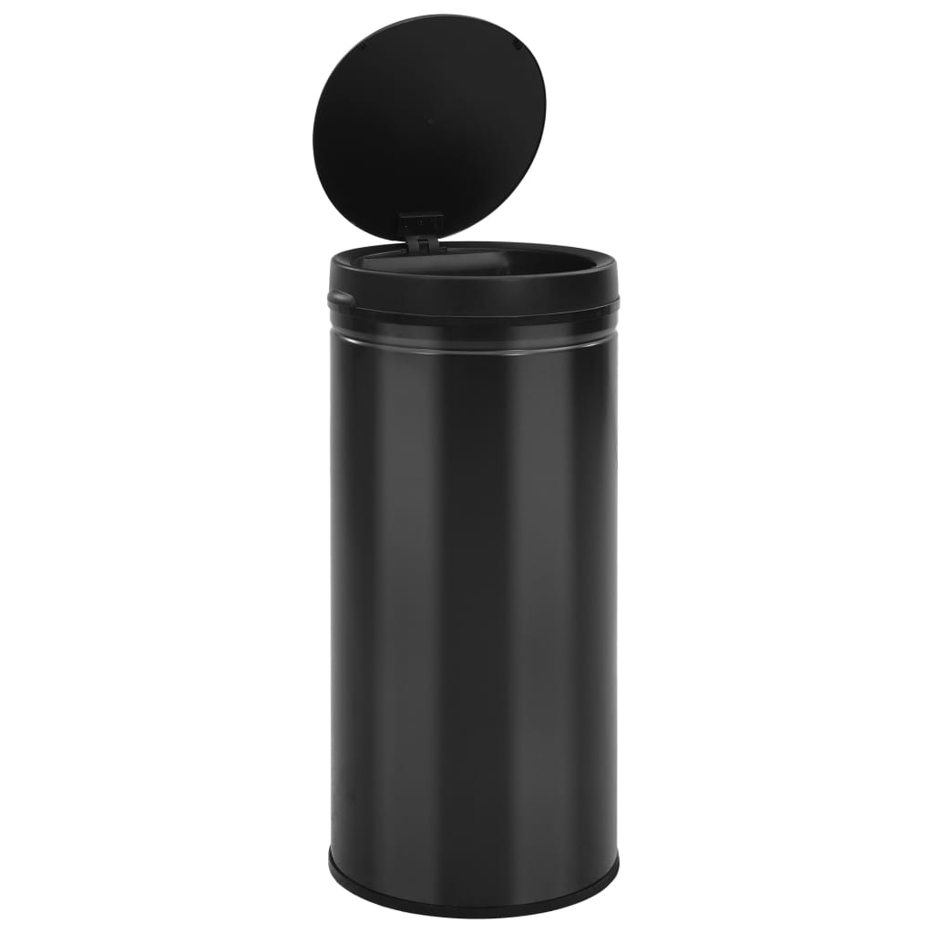 Odpadkový koš s automatickým senzorem 80 l uhlíková ocel černý