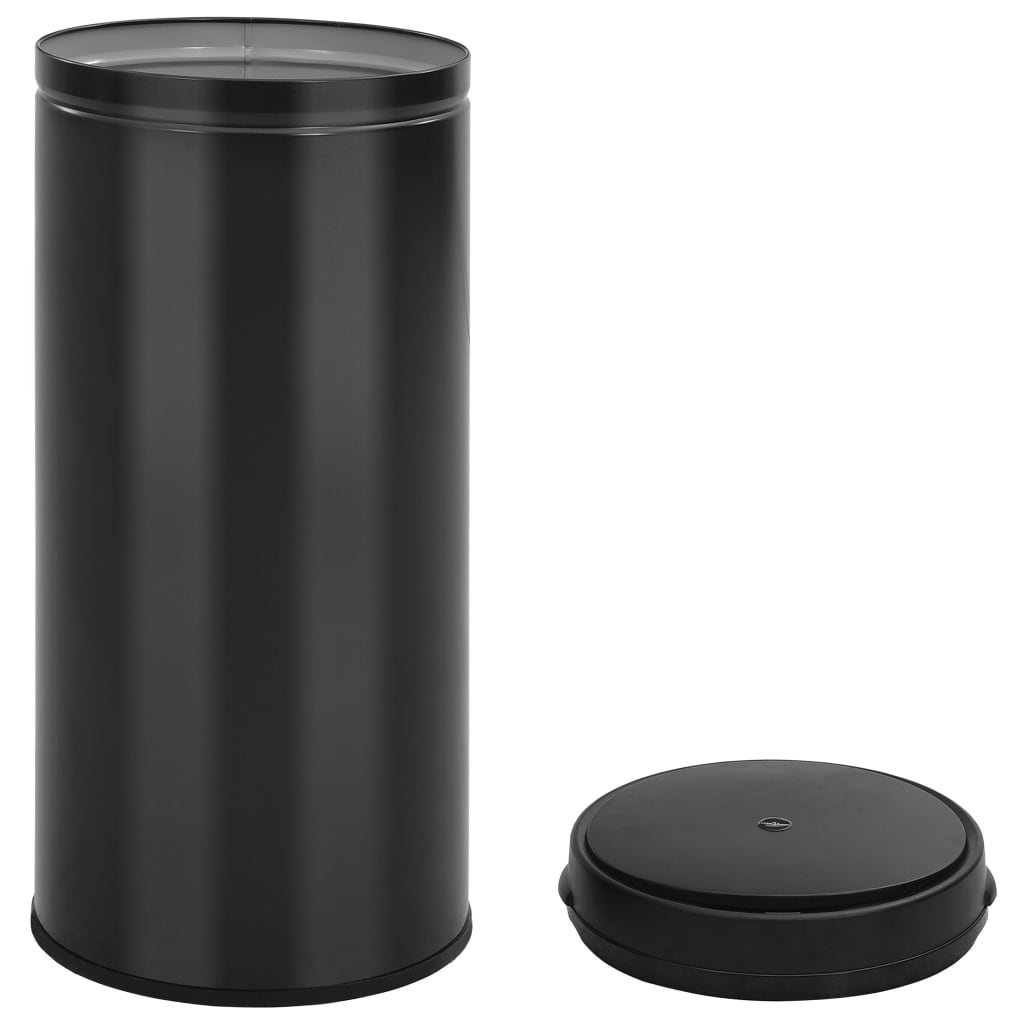 Odpadkový koš s automatickým senzorem 80 l uhlíková ocel černý
