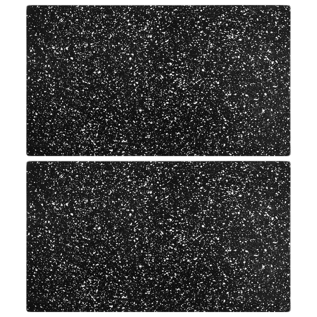 Kuchyňská prkénka 2 ks se vzorem žuly tvrzené sklo