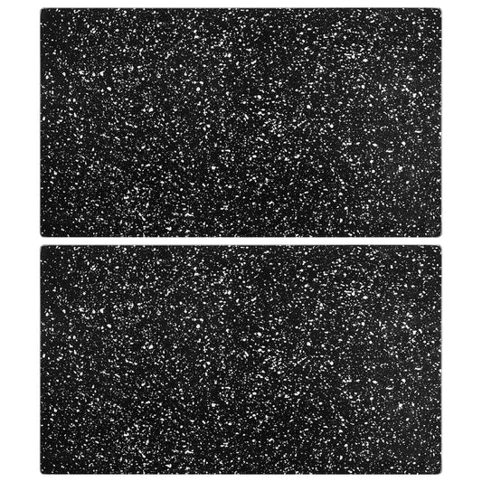 Kuchyňská prkénka 2 ks se vzorem žuly tvrzené sklo