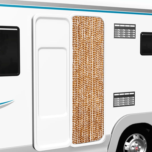 Závěs proti hmyzu okrovo-bílý 56 x 185 cm Chenille