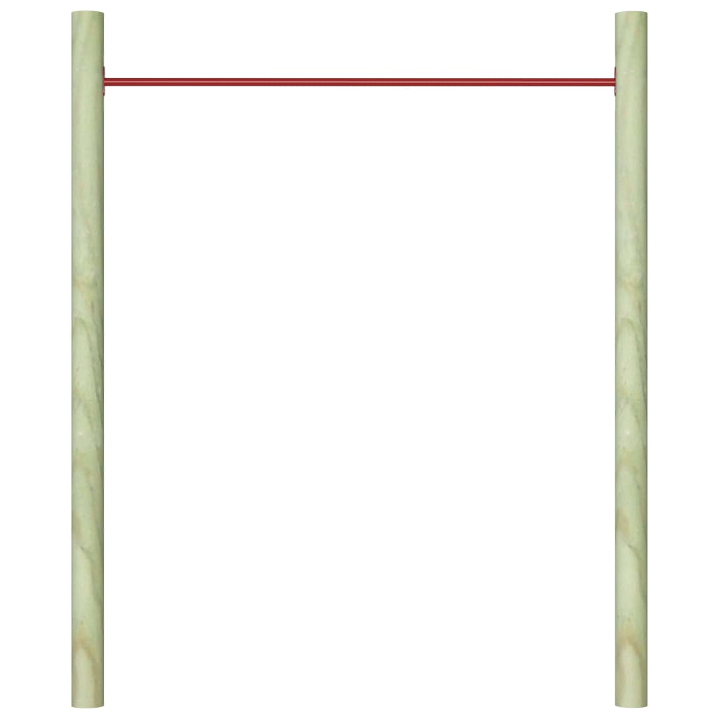 Hrazdová tyč 125 cm ocelová červená