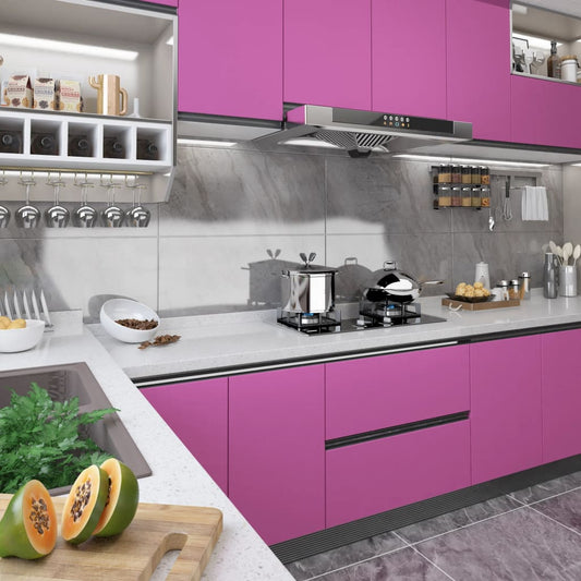 Samolepící tapeta na nábytek fialová vysoký lesk 500x90 cm PVC