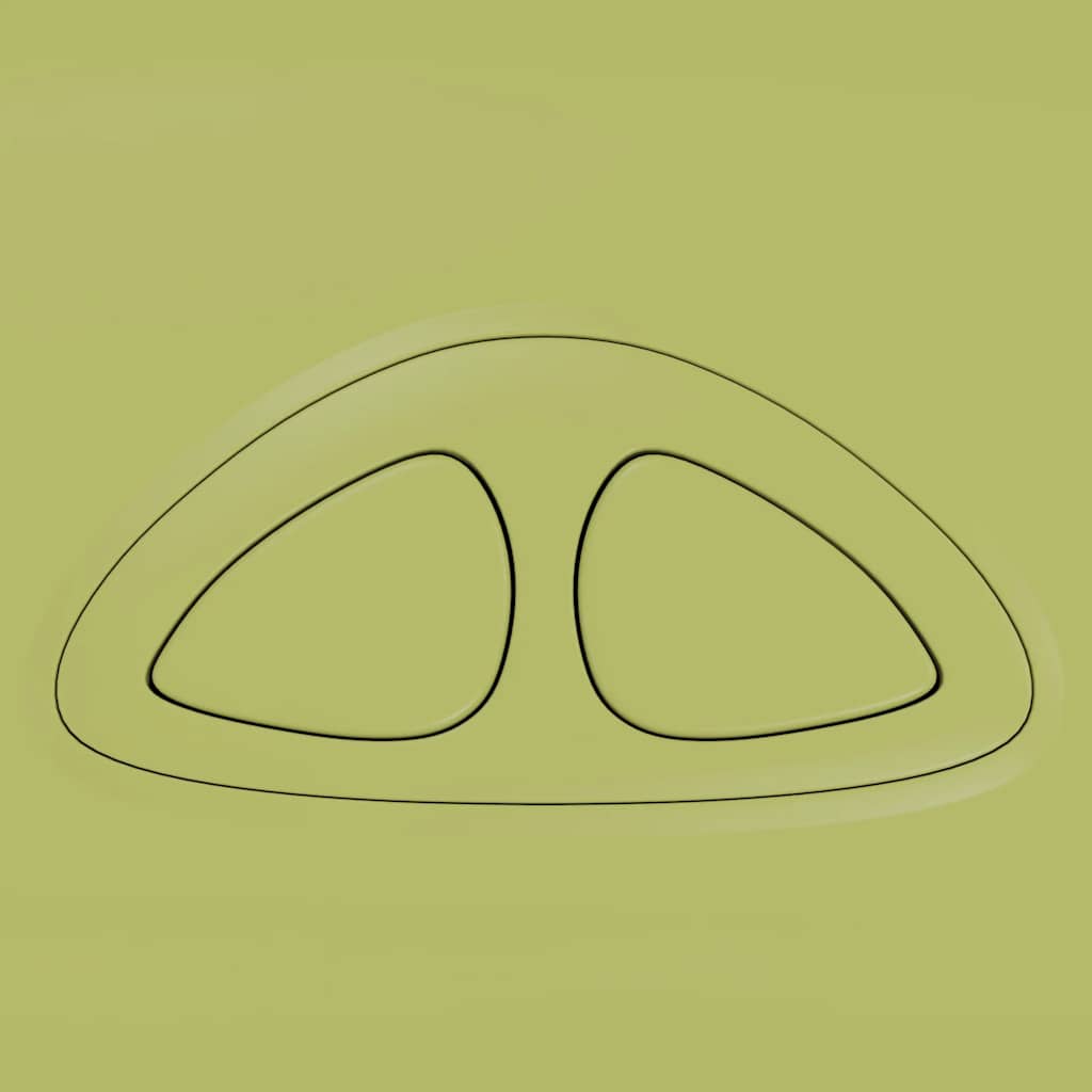 Splachovací WC nádržka se spodním přívodem vody 3/6 l olivová