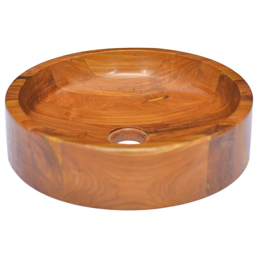 Umyvadlo masivní teak Φ40 x 10 cm