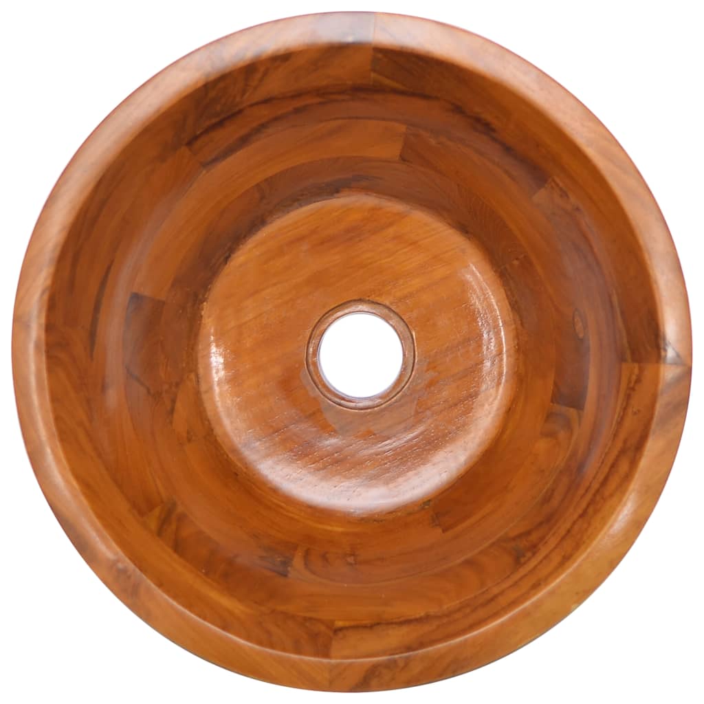 Umývadlo masivní teak Φ40 x 20 cm