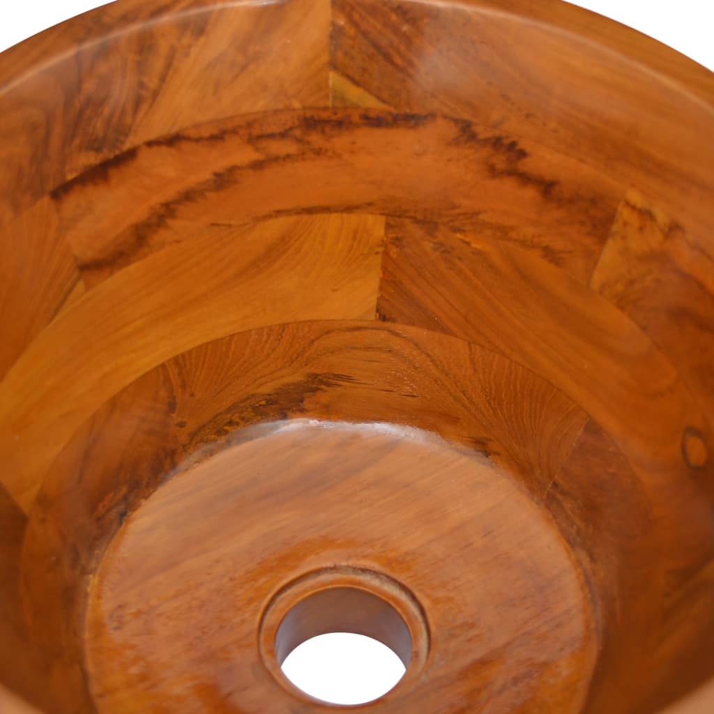 Umývadlo masivní teak Φ40 x 20 cm