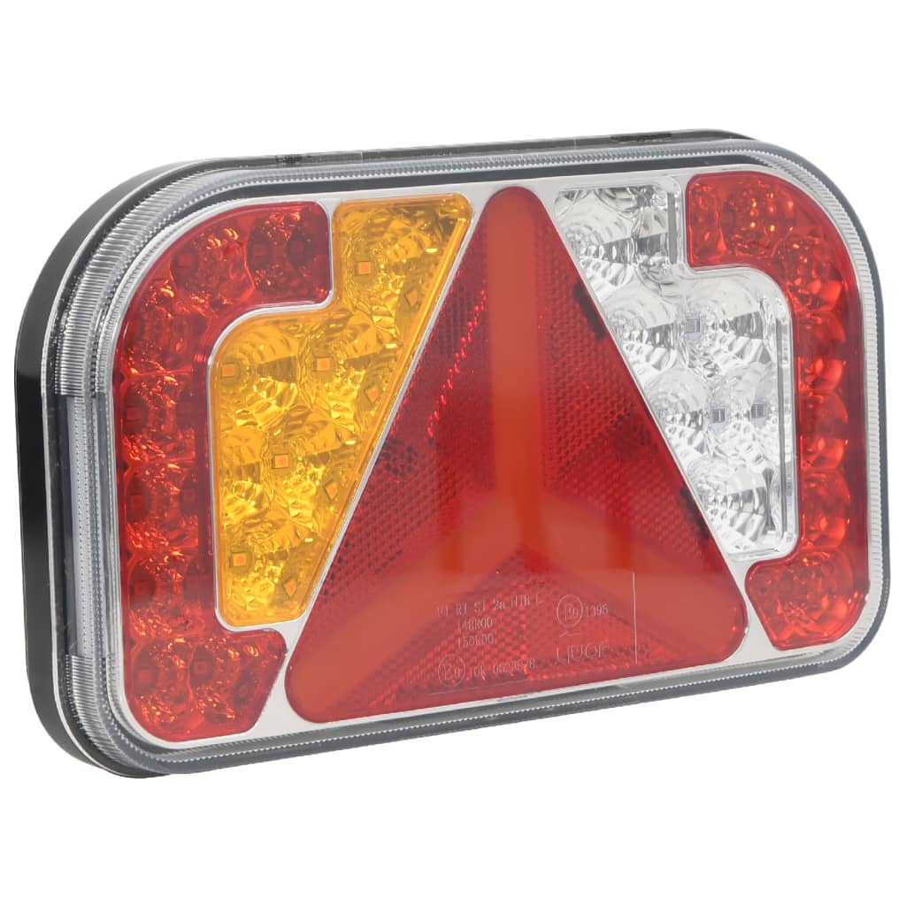 Světla na přívěs 2 ks červená 24 x 5 x 14,5 cm 12V LED žárovky