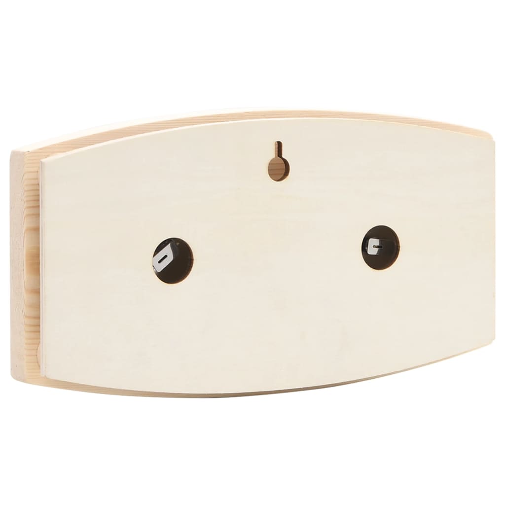 Saunový hygrotermograf a přesýpací hodiny 2v1 masivní borovice