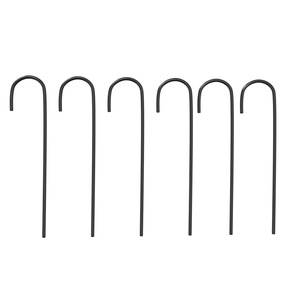 Zahradní oblouk černý Ø180 x 255 cm ocel