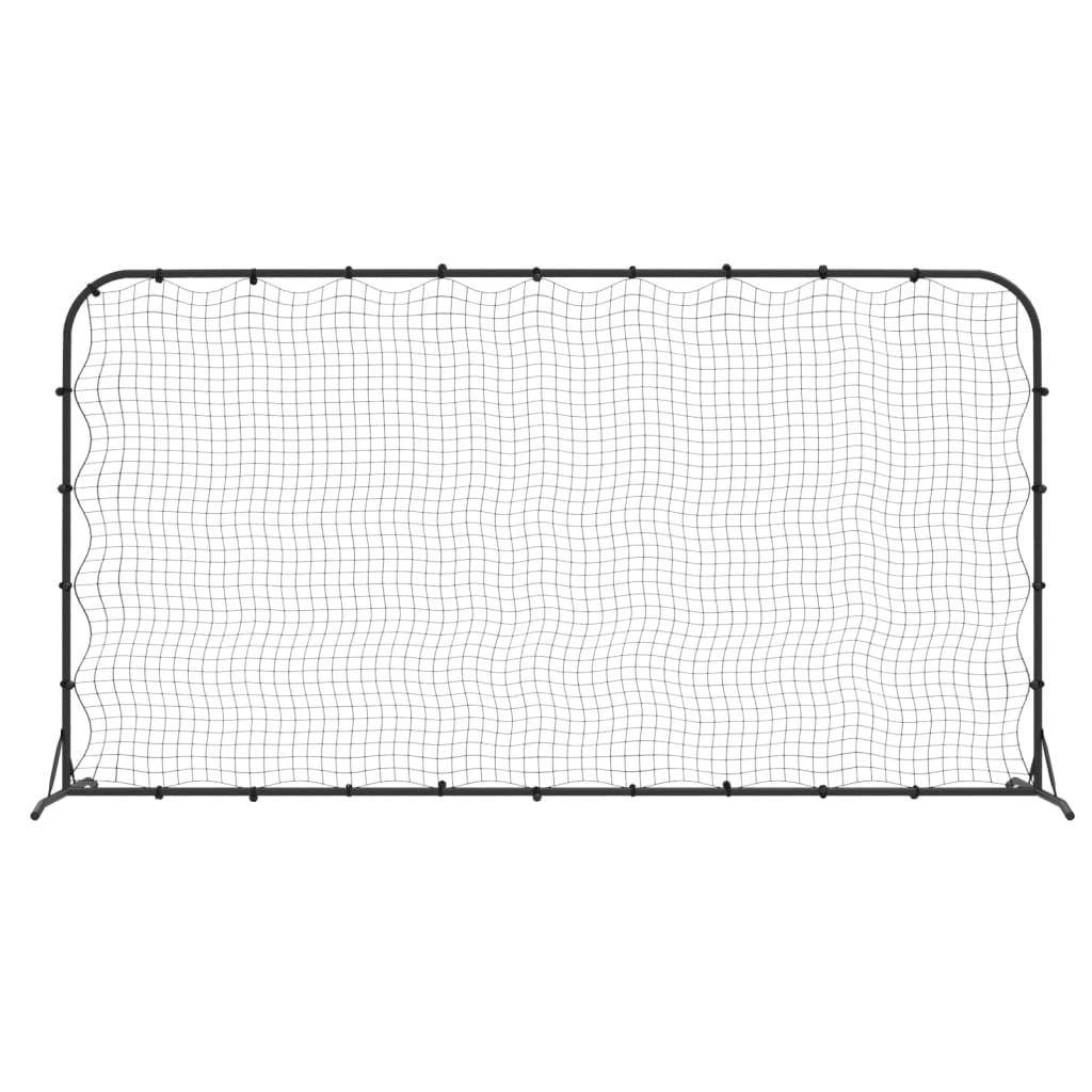 Fotbalový rebounder černý 366 x 90 x 183 cm HDPE