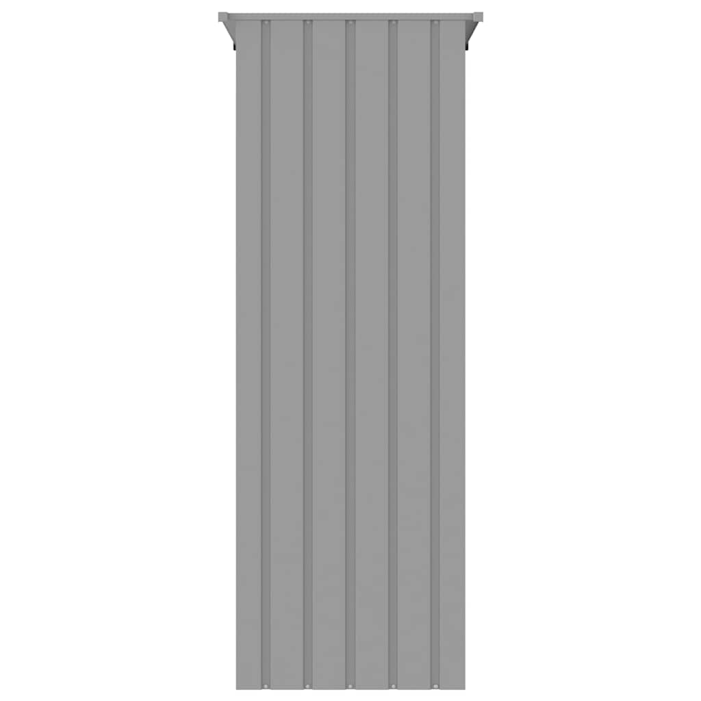 Ptačí klec šedá 115 x 78 x 200 cm pozinkovaná ocel