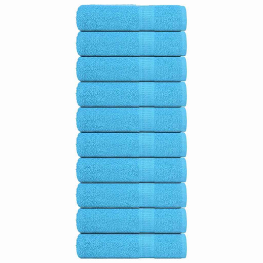 Ručníky FROGN 10 ks tyrkysové 100x150 cm 360 g/m²