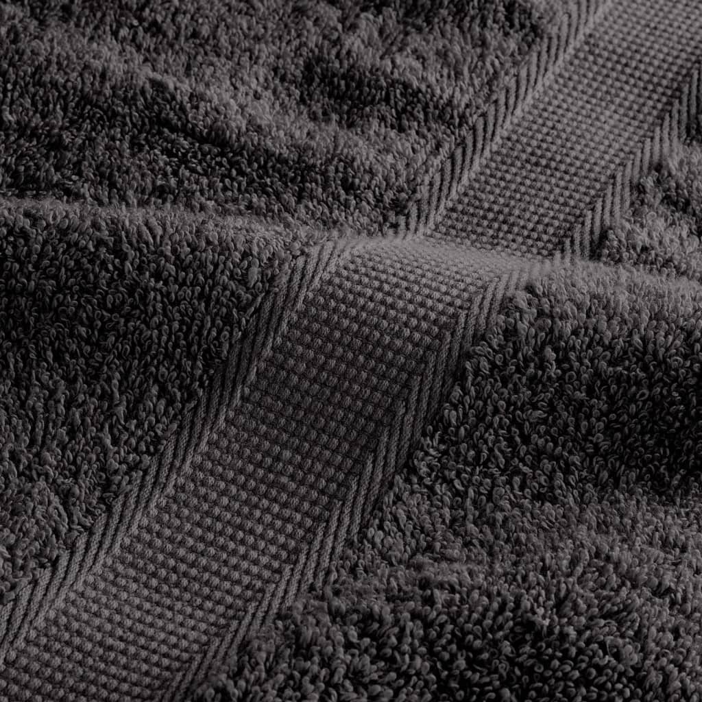 Prémiové osušky SOLUND 50 ks antracitové 100x150 cm 600 g/m²