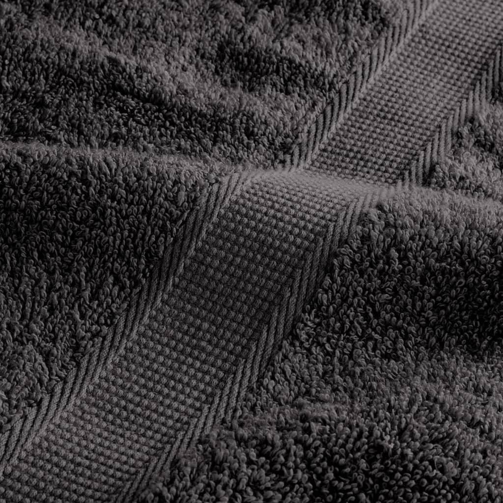 Prémiové ručníky SOLUND 50 ks antracitové 100x200 cm 600 g/m²