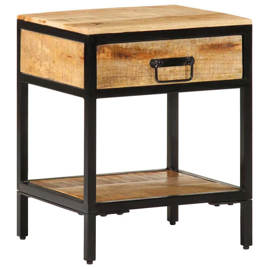 Noční skříňka Hnědá 40 x 35 x 50 cm Masivní magnovníkové dřevo