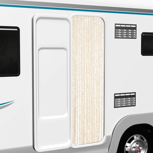 Závěs proti hmyzu béžový a bílý 56 x 200 cm žinylka