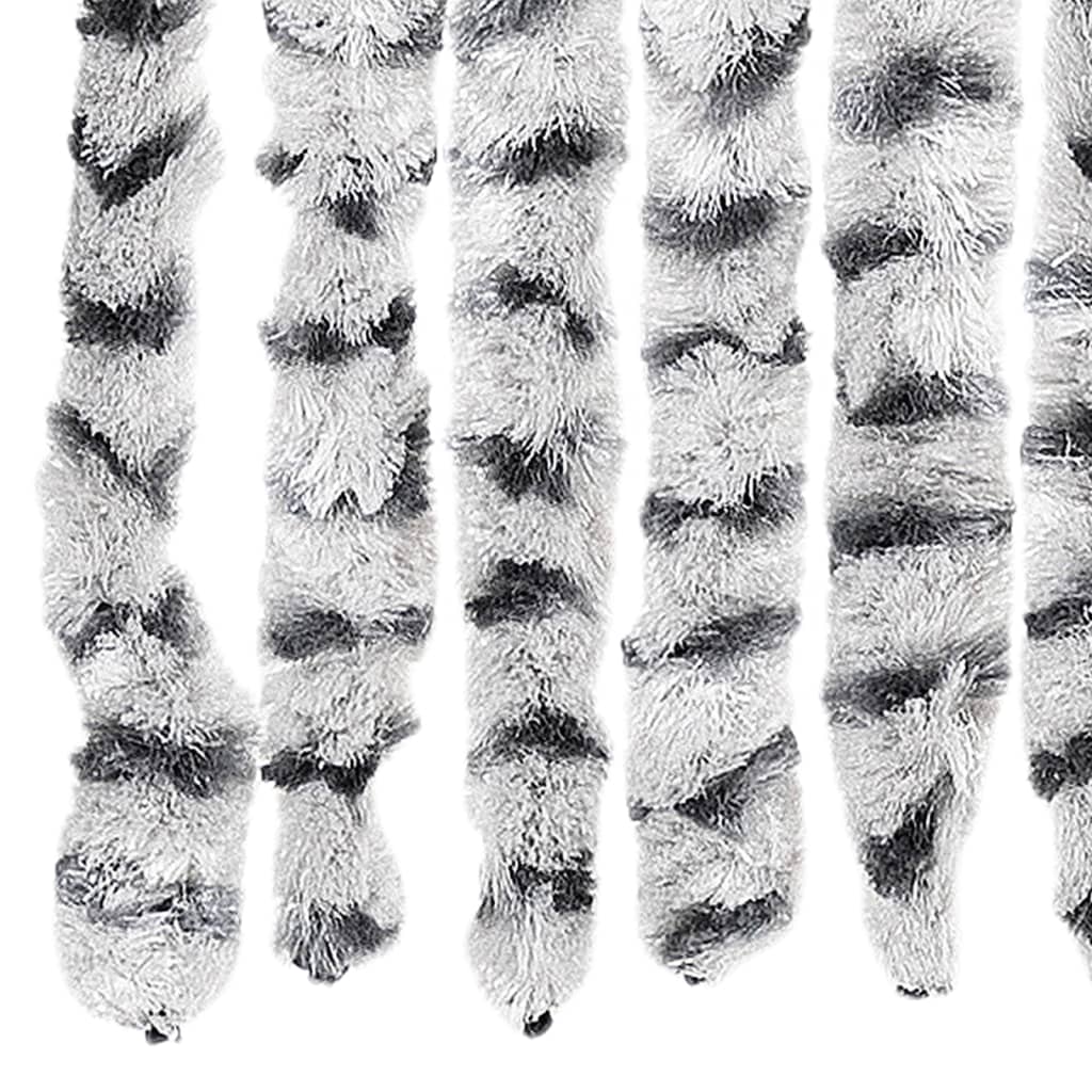 Závěs proti hmyzu světle šedý a tmavě šedý 100 x 230 cm žinylka