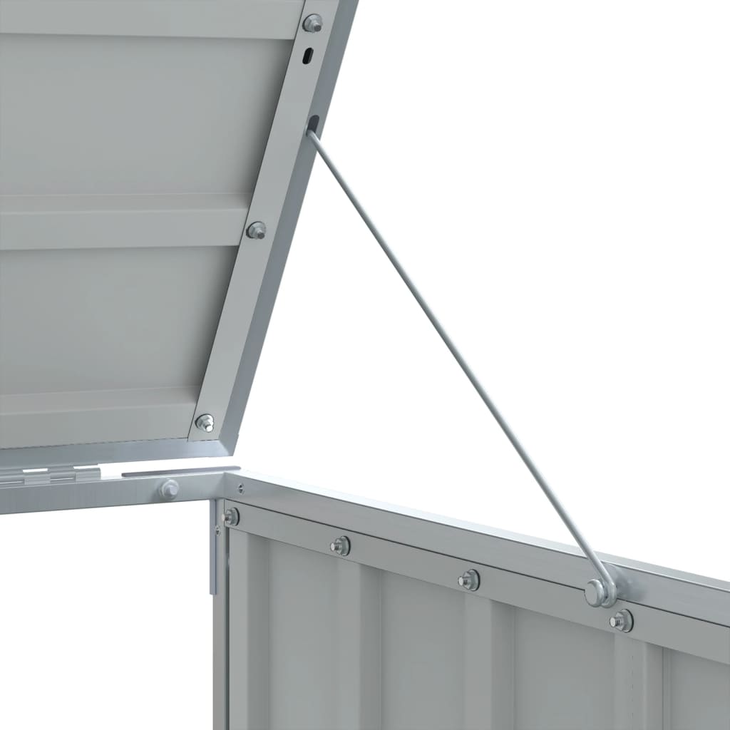 Box na 1 popelnici hnědý 72 x 81 x 115 cm ocel