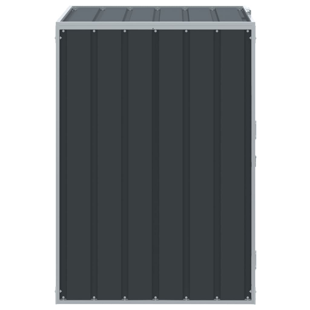 Box na 1 popelnici antracitový 72 x 81 x 115 cm ocel