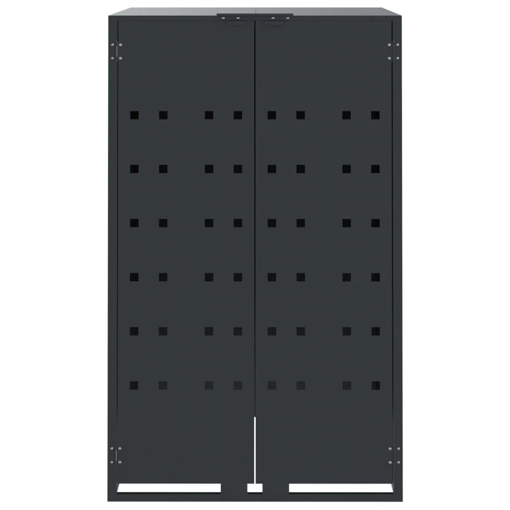 Box na 1 popelnici antracitový 69 x 79 x 117 cm ocel