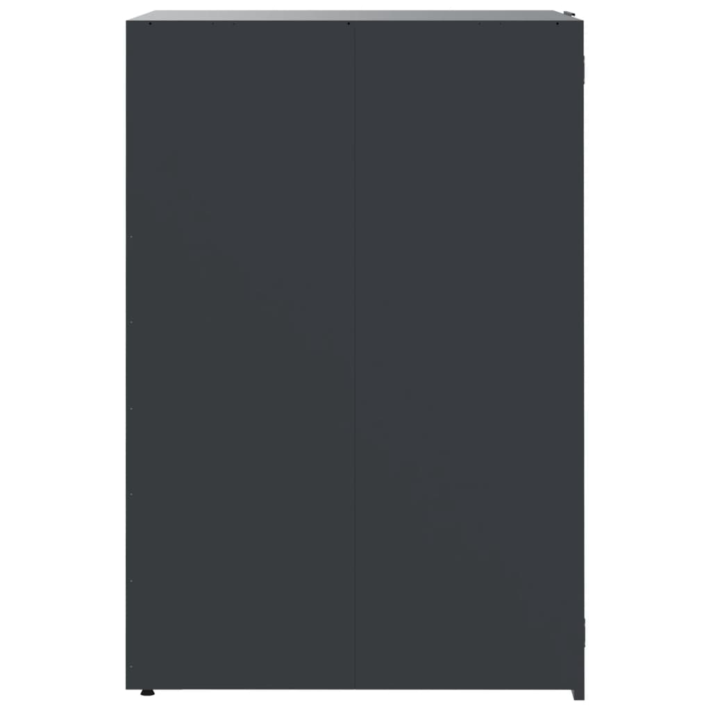Box na 1 popelnici antracitový 69 x 79 x 117 cm ocel