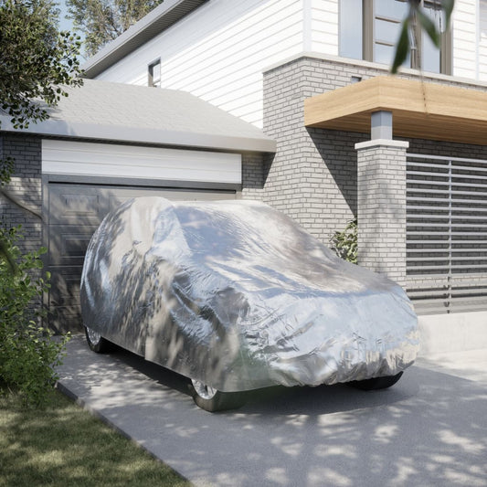 Autopotah pro SUV s popruhy na přezky celý stříbrný L