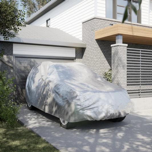 Autopotah pro SUV s popruhy na přezky celý stříbrný L PEVA