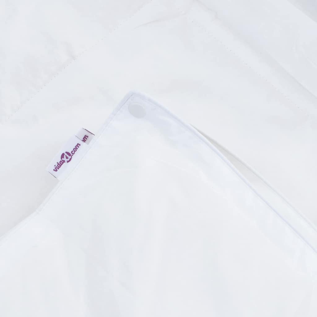 2-in-1 Duvet Bílá 200 x 200 cm Peří
