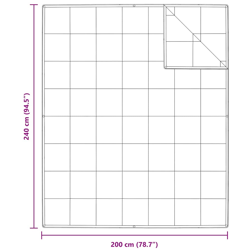 2-in-1 Duvet Bílá 240 x 200 cm Peří