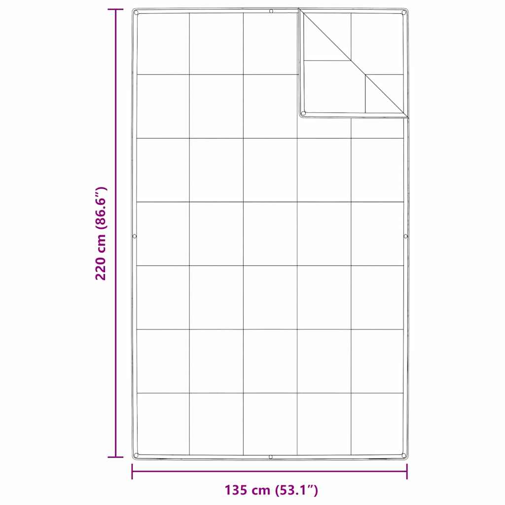 2-in-1 Duvet Bílá 135 x 220 cm Peří
