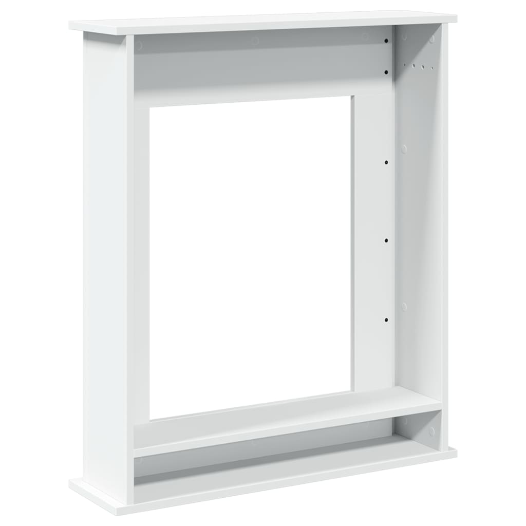 Krbová obestavba bílá 75 x 20 x 87,5 cm kompozitní dřevo