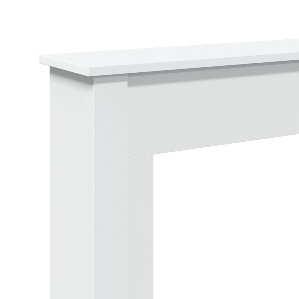 Krbová obestavba bílá 75 x 20 x 87,5 cm kompozitní dřevo