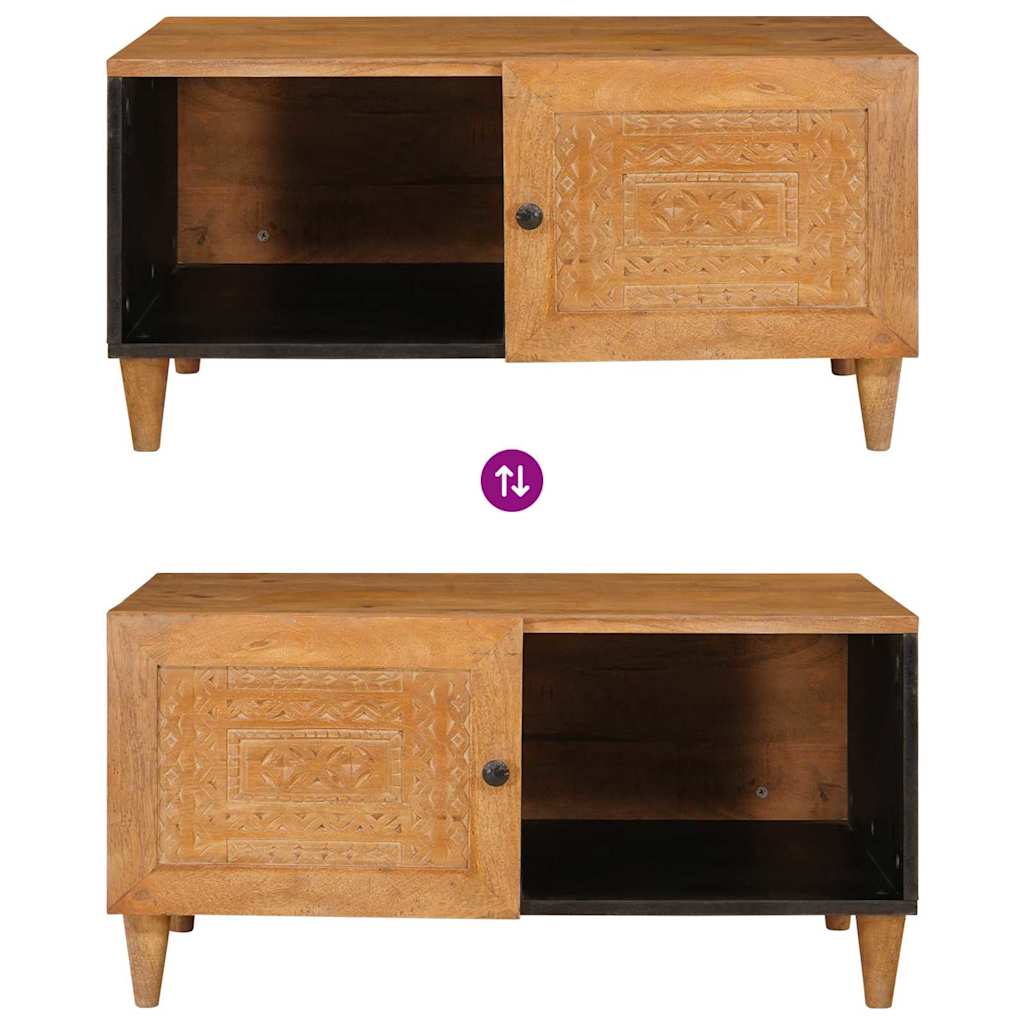 Konferenční stolek s policí Světle hnědá 80 x 50 x 40 cm