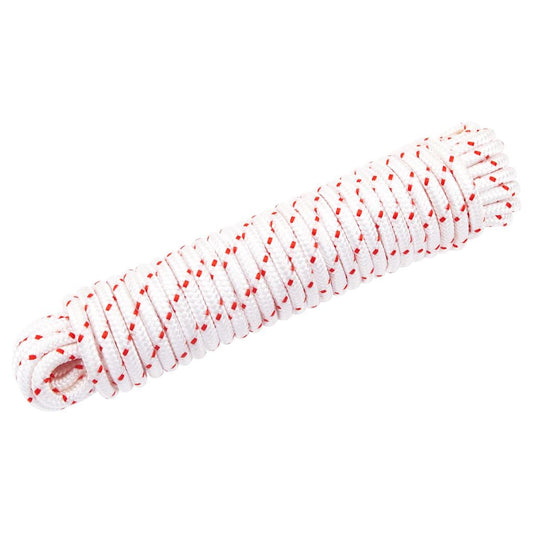 Startovací šňůra bílo-červená Ø 6 mm 10 m nylon