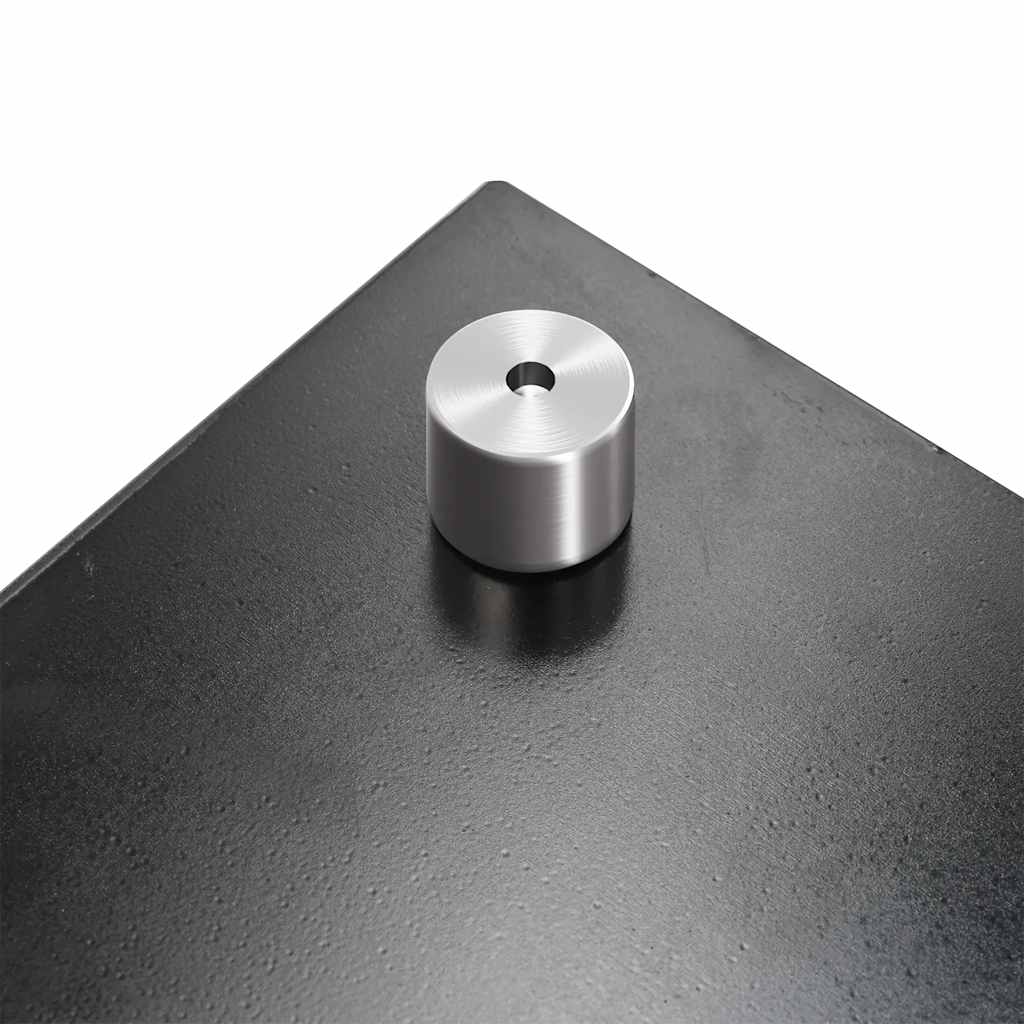 Kuchyňské panely 2 ks černé 70 x 50 cm tvrzené sklo