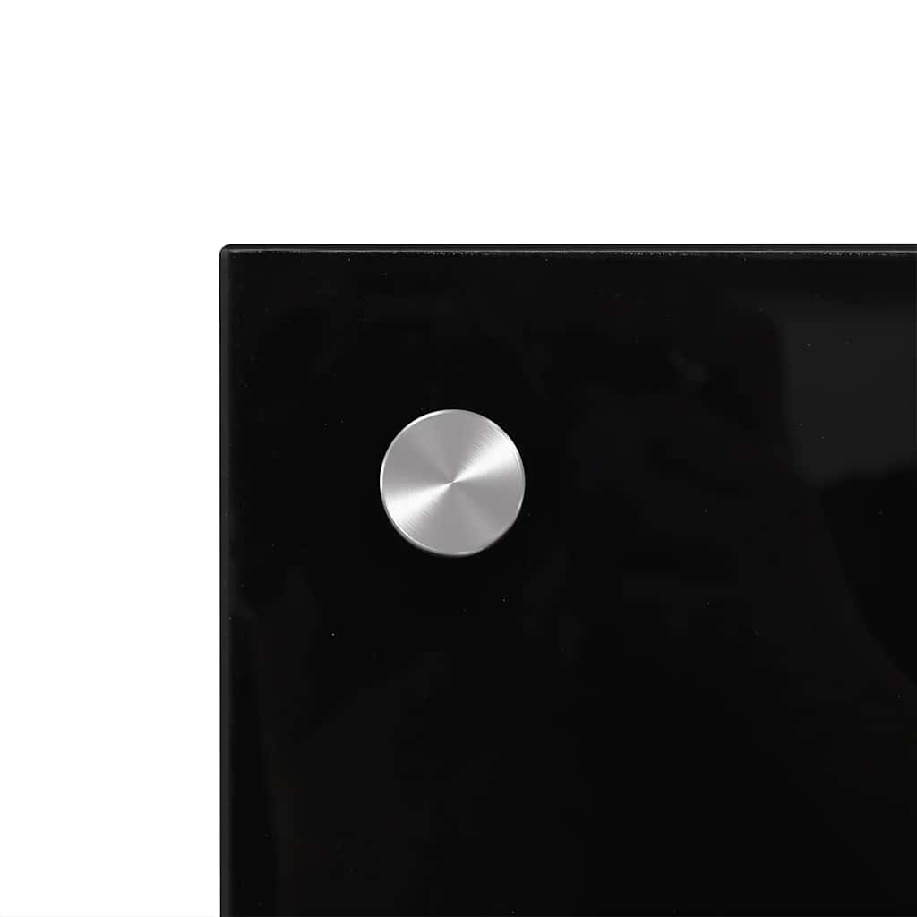 Kuchyňské panely 2 ks černé 80 x 40 cm tvrzené sklo