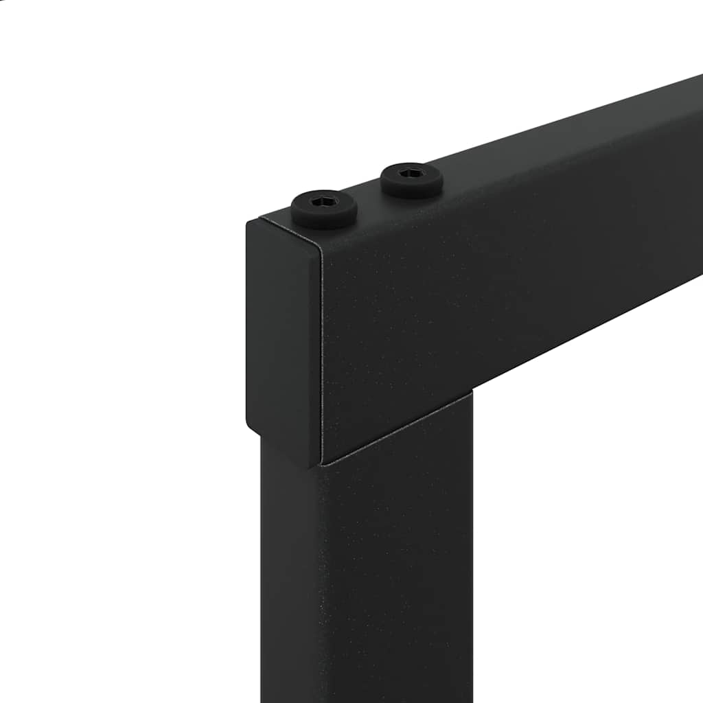 Stojan na palivové dřevo černý 110x30x116 cm ocel