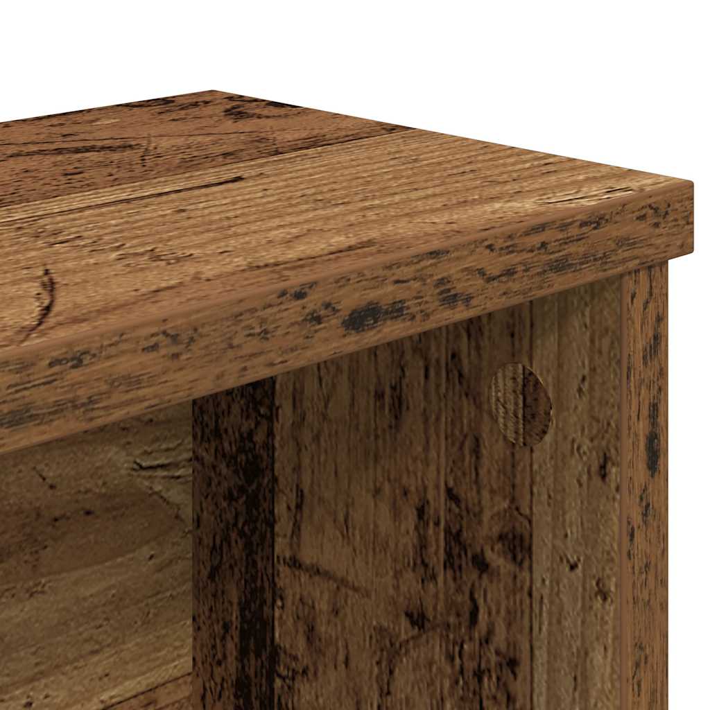 Kuchyňský regál stohovatelný starého dřeva 60x15x16 cm kompozit