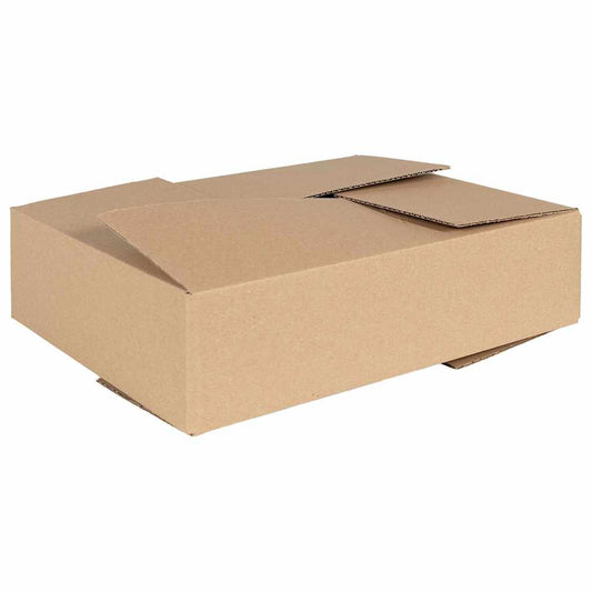 Skládací box s úložištěm 50 pcs Hnědá 40 x 30 x 10 cm Lepenka