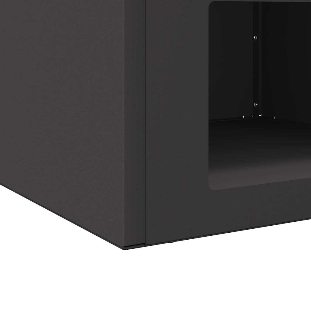 Ohniště Černá 50 x 50 x 40 cm Ocel