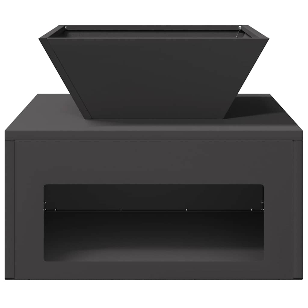 Ohniště Černá 50 x 50 x 40 cm Ocel