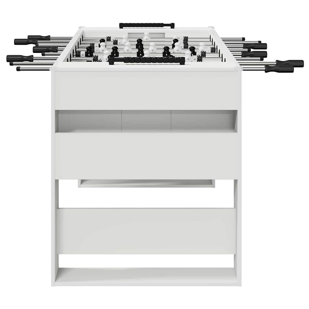 Fotbalový stůl 2 pcs Bílá 146,5 x 74 x 85 cm kompozitní dřevo