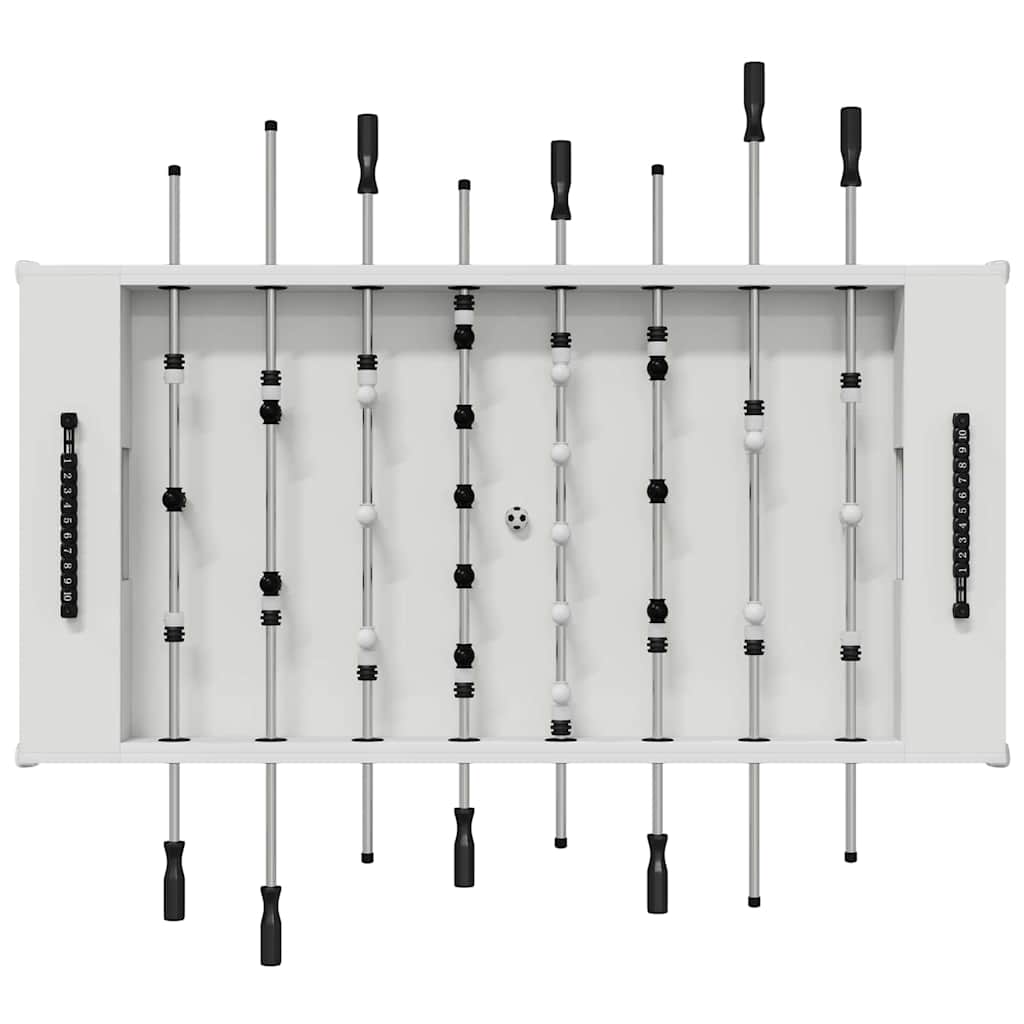 Fotbalový stůl 2 pcs Bílá 146,5 x 74 x 85 cm kompozitní dřevo