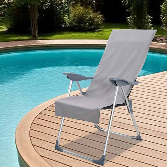 Venkovní ručníky na křesla 2 pcs Tmavě šedá 130 x 60 cm