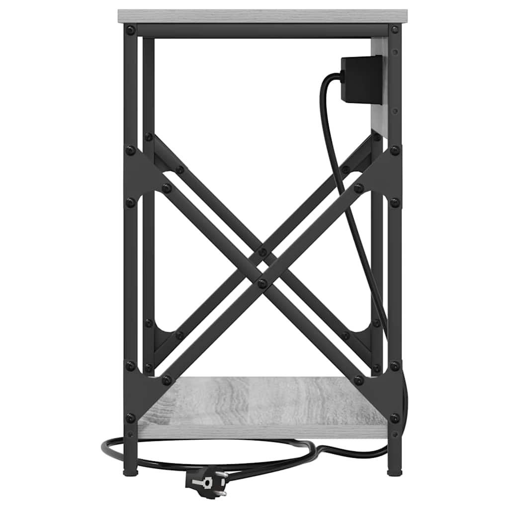 Noční skříňka 2 pcs Šedá Sonoma 41 x 31 x 51 cm