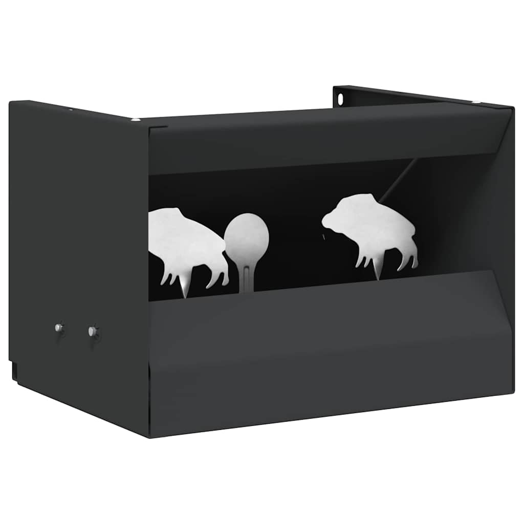 Krabice na střely Černá 29 x 22 x 20 cm Ocel